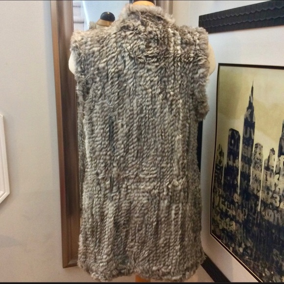 Real rabbit fur vest - Picture 2 of 5